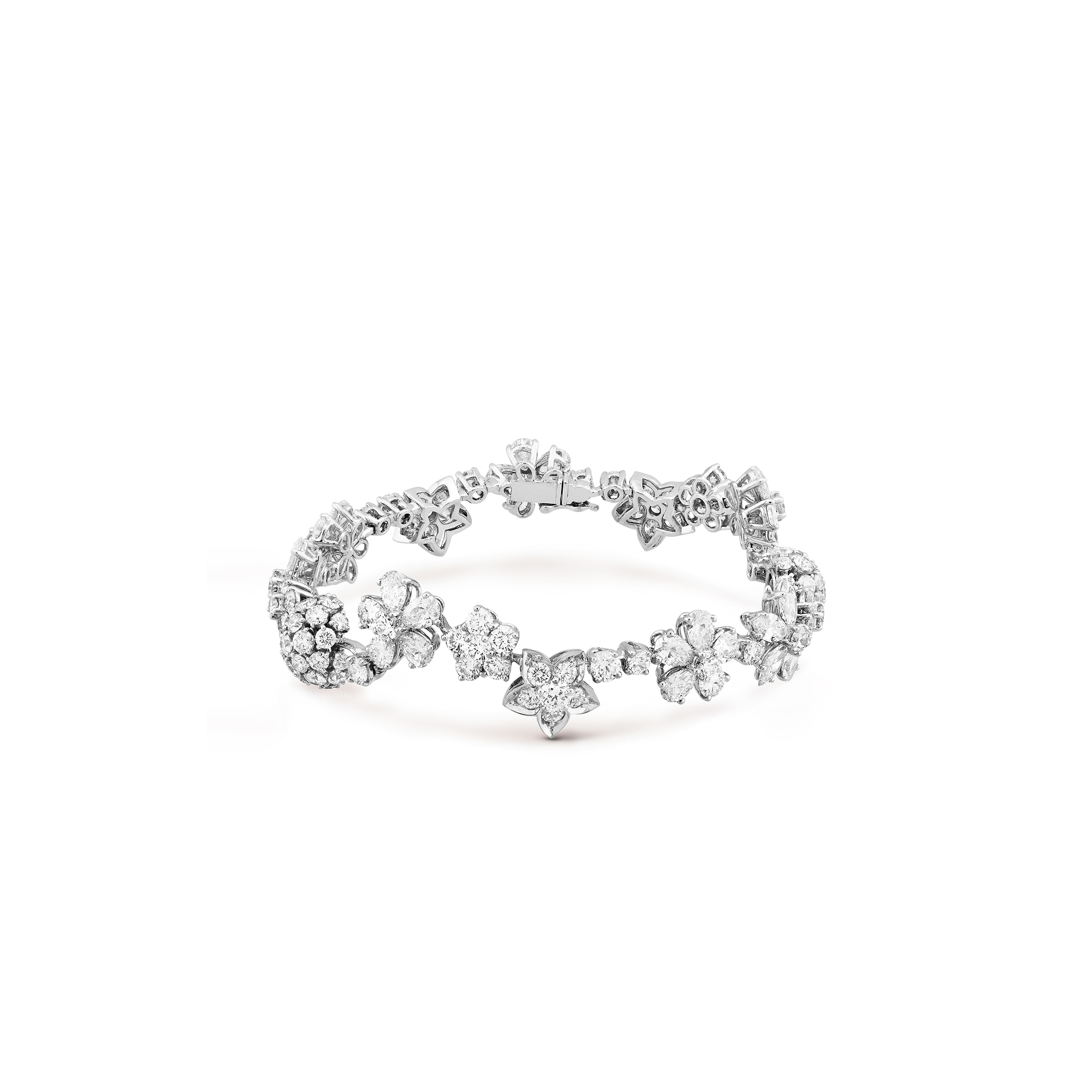v*n cl*f arpels folie des prÉs bracelet - white gold, Di*m*nd vcarp05b00